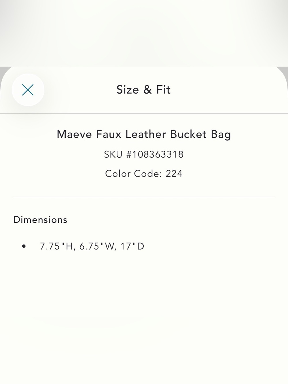 Maeve Faux Leather Bucket Bag - Picture 11 of 11
